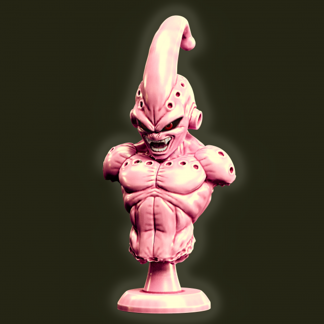 MAJIN BUU KID bust Modelo de Impressão 3D .c4d .max .obj .3ds .fbx .stl .blend 