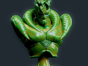 ANDROIDE 16 busto Modelo de impresión 3D