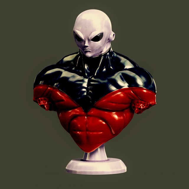 JIREN bust DRAGON BALL 3D Принт Модель .c4d .max .obj .3ds .fbx .stl .blend 