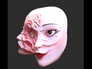 Tomie mask 3D 프린트 모델