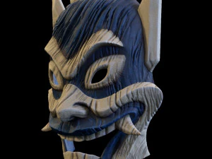 Blue Spirit mask 3D Print Model