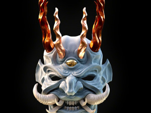 Mask oni DEMON 3D 프린트 모델