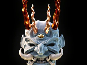 Maska oni DEMON Model do druku 3D