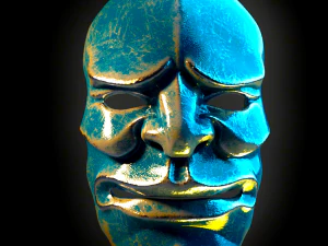 TRADYCYJNA MASKA JAPOŃSKA Model do druku 3D