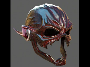 Donkere flitshelm 3D printmodel