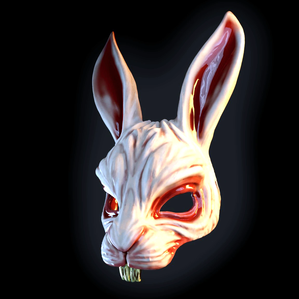 Killer rabbit mask 3D Print Model .c4d .max .obj .3ds .fbx .stl .blend 