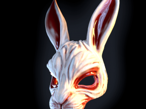 Killer rabbit mask Modelo de impresión 3D