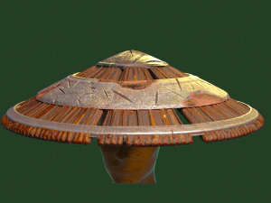 Japanese hat 3D Print Model