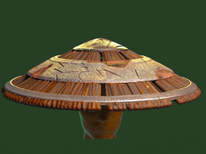 Japanese hat Modelo de Impressão 3D