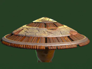 Japanese hat 3D Print Model
