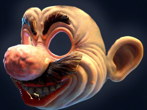 Mario bros mask horror 3D Baskı Modeli