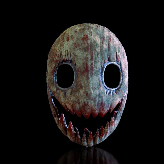 Smile mask horror Modello di stampa 3D .c4d .max .obj .3ds .fbx .stl .blend 
