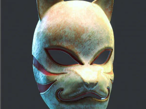 KAKASHI ANBU houtstructuur MASKER 3D printmodel