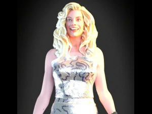 BARBIE-FILM Margot Robbie 3D Druckmodell