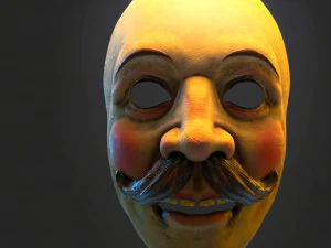 서커스 마스크 30대 3D 프린트 모델