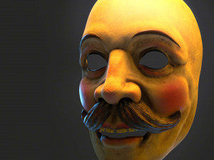 Circus mask 30s Modelo de Impressão 3D