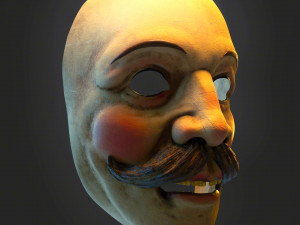 Circus mask 30s Modelo de Impressão 3D