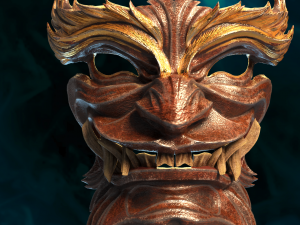 Samurai MASK Modelo de impresión 3D