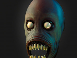 Nocturnal demon mask Model Cetak 3D