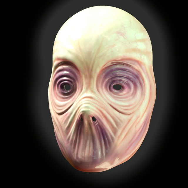 Alien mask horror 3D Print Model .c4d .max .obj .3ds .fbx .stl .blend 