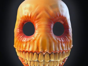Smiling mask halloween 3Dプリントモデル