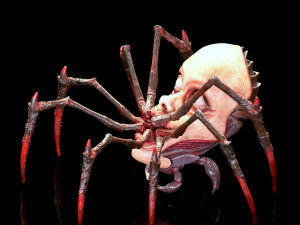 Spider with human face 3D Print Model