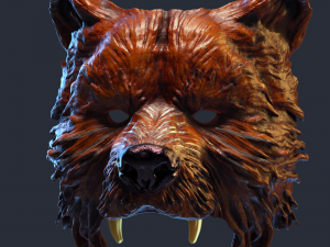 BEAR MASK Modelo de Impressão 3D