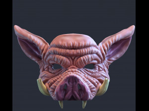 Pig mask Modelo de impresión 3D