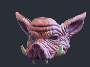 Pig mask 3D Print Model