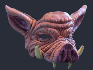 Pig mask 3D Print Model