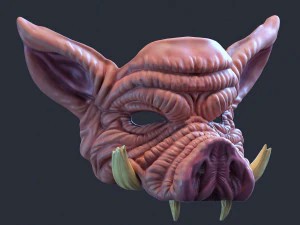 Pig mask 3D Print Model