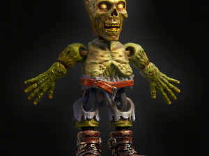 Articulated zombie toy 3D Print Model