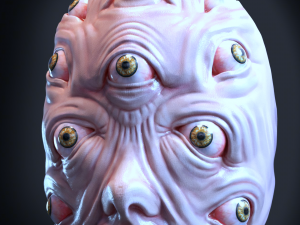 Heavenly angel horror mask Modello di stampa 3D