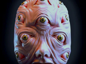 Heavenly angel horror mask 3D Print Model