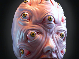 Heavenly angel horror mask 3D Print Model