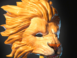 Lion mask Modelo de impresión 3D
