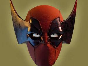 Capacete Deadpool do Wolverine Modelo de Impressão 3D