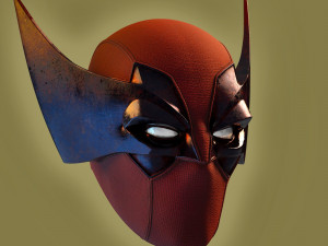 Wolverine deadpool helmet Model do druku 3D