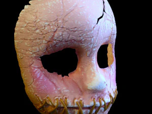 DOLL MASK BROKEN HORROR 3D Print Model