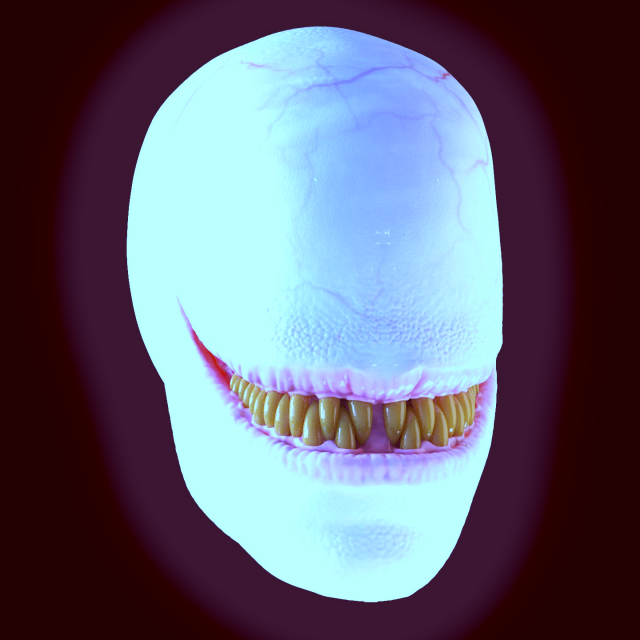 Slenderman mask 3D Print Model .c4d .max .obj .3ds .fbx .stl .blend 