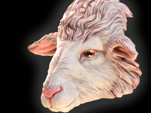 Sheep mask Model do druku 3D