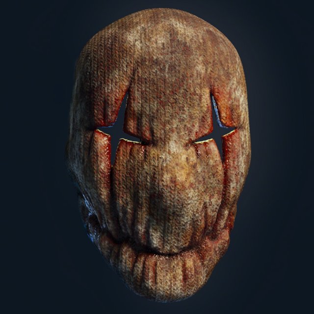 Horror cloth mask Modèles 3D en vedette .c4d .max .obj .3ds .fbx .stl .blend 