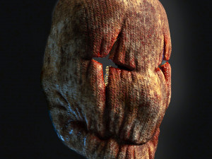 Horror cloth mask Modèles 3D en vedette
