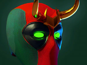Deadpool loki helmet 3D Print Model