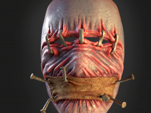 Mask human skin 3D Print Model