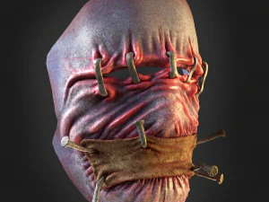 M&aacute;scara de pele humana Modelo de Impressão 3D