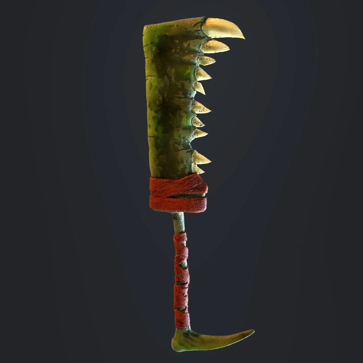 Orc weapon 3D Print Model .c4d .max .obj .3ds .fbx .stl .blend