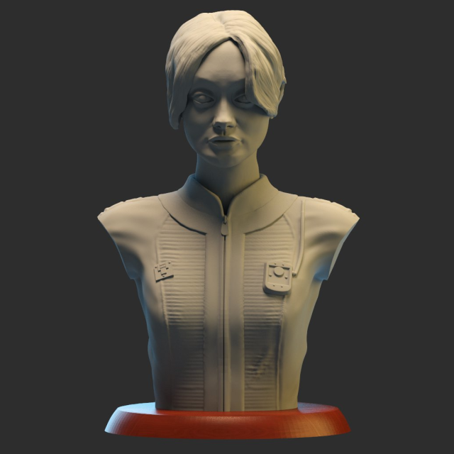 LUCY MACLEAN bust fallout 3D Print Model .c4d .max .obj .3ds .fbx .stl .blend