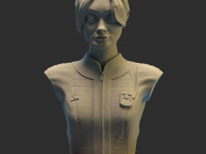 Люси Маклин: последствия бюста 3D Принт Модель