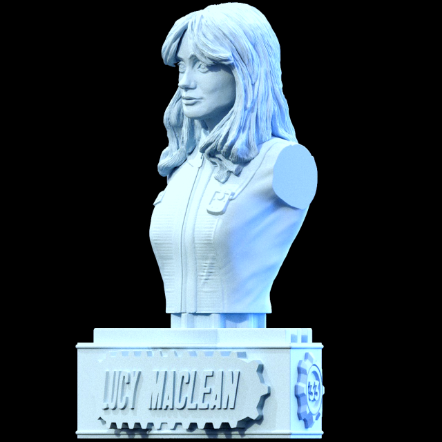 LUCY MACLEAN bust fallout Ella Purnell bust fallout 3D-Druckmodell .c4d .max .obj .3ds .fbx .stl .blend 